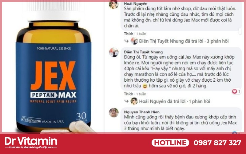 Phản hồi của khách hàng về viên uống Jex Max