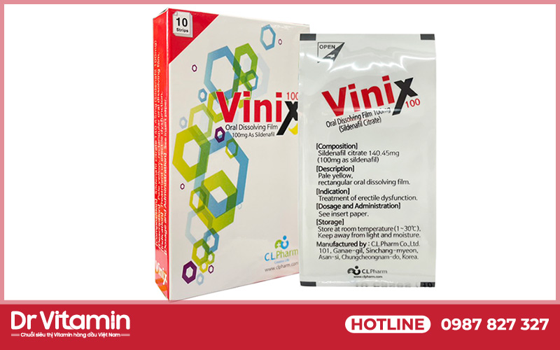 Tem Vinix tăng cường chức năng sinh lý nam giới