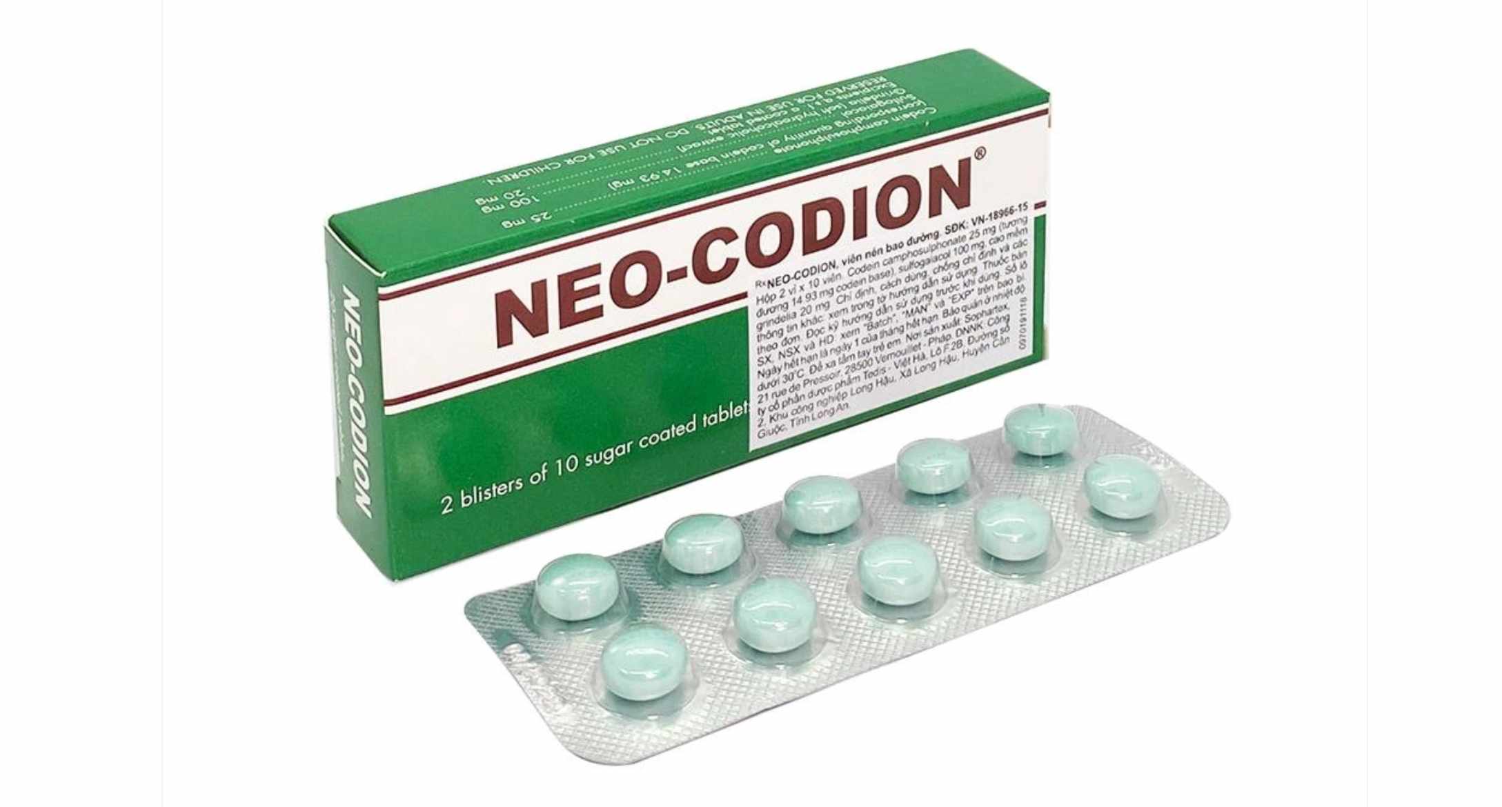 Thuốc ho Neo-Codion có tác dụng mạnh, cần được sử dụng theo đơn kê