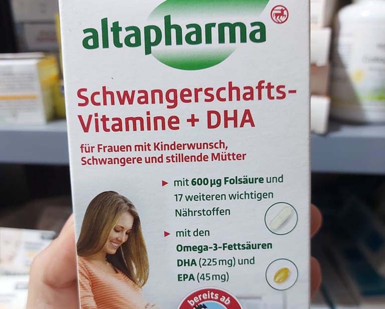 Vitamin tổng hợp cho bà bầu của Đức