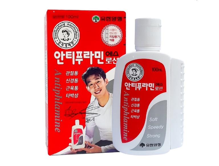 Dầu Nóng Xoa Bóp Antiphlaminen được sử dụng phổ biến tại Hàn Quốc