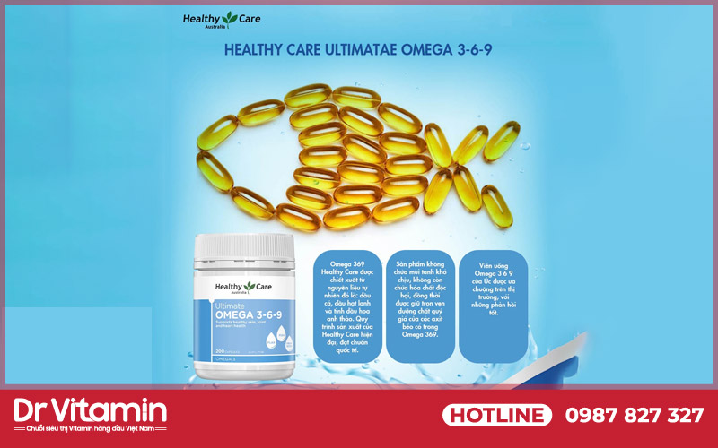 Viên uống Omega 3-6-9 chứa nhiều thành phần tốt cho sức khỏe