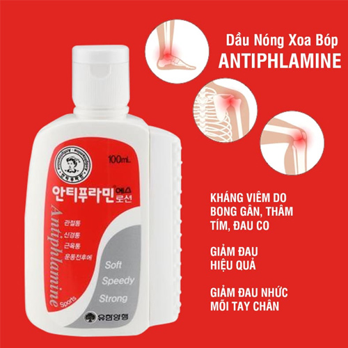 Dầu Nóng Antiphlamine 100ml Hàn Quốc