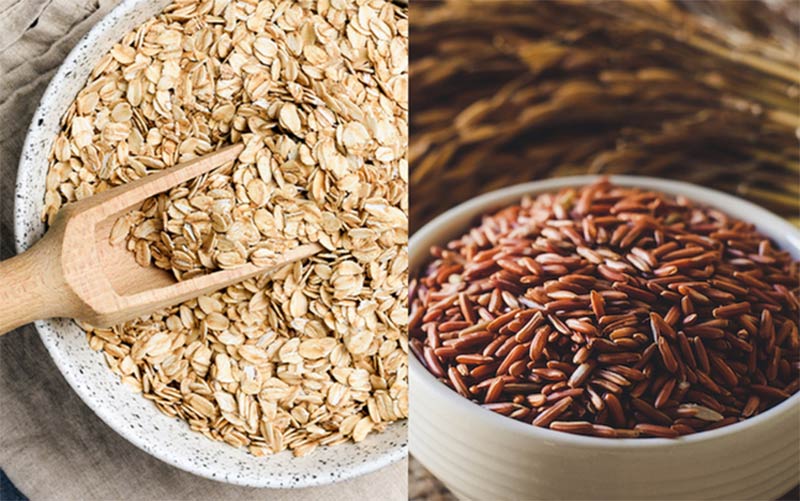 Bột gạo lứt yến mạch giúp giảm cân an toàn hiệu quả